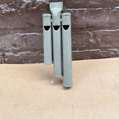 Unbranded Vintage Triple-Chamber Metal Train Whistle / Locomotive Sound Effect Whistle – 3-Tone Railroad Whistle image 1