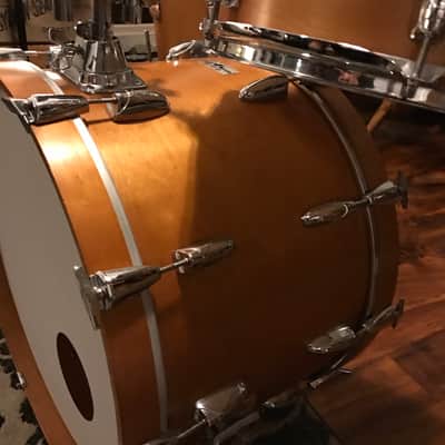Vintage Yamaha 9000 Series Drum Set in Real Wood Satin - 14x22, 16x16 & 9x13  Pre-Recording Custom image 7