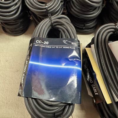New CC-20 20FT - 1/4" To 1/4” Instrument Guitar, Keys, Bass Audio Cable image 3
