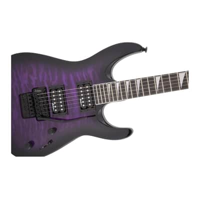 Jackson JS Series Dinky Arch Top JS32Q DKA 6-String, Amaranth Fingerboard, Poplar Body, and Bolt-On Maple Neck Electric Guitar (Right-Handed, Transparent Purple Burst) image 7