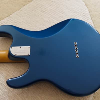 Ernie Ball Music Man Silhouette 2002 Blue Pearl Hardtail image 4