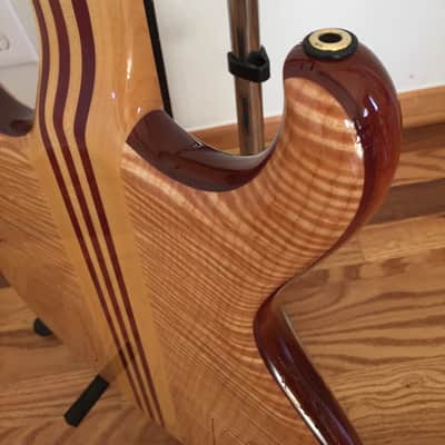 Alembic Mark King Signature Deluxe Balance Custom 5 String Bass 2000 Flame Maple LED's image 9