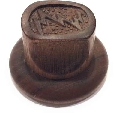 Zenith Small Pinch Solid Wood 1938 Reproduction Radio Knob- Set Screw-1/2" image 3