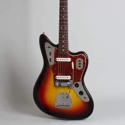 Fender  Jaguar Solid Body Electric Guitar (1965), ser. #L52721, original black tolex hard shell case. image 1