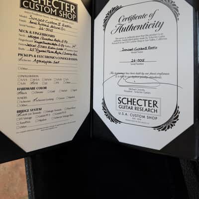 Schecter Schecter USA Custom Shop Mastworks Sunset Custom II Exotic Electric Guitar 2026 - Exotic Sunset ll 2026 - Natural ~ image 13