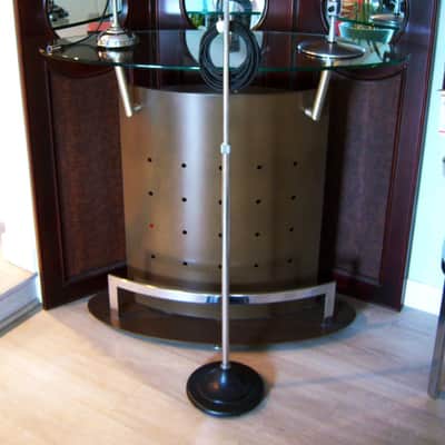 Vintage 1940's Shure 51 dynamic omni-directional microphone w cable and Bogen stand 55 55S 55SW Jerry Lee Lewis image 1