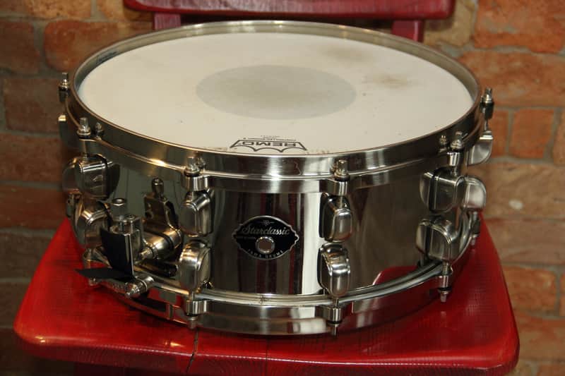 Tama Starclassic - COB Chrome Over Brass snare drum 14"x5.5 image 1