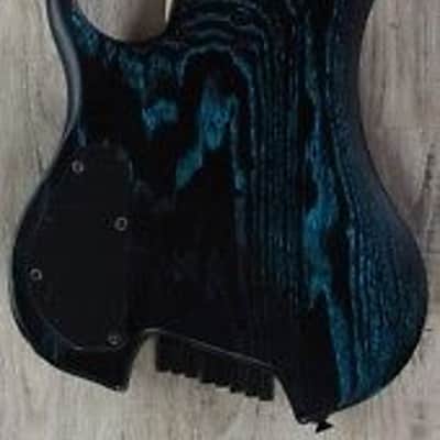 Legator GHFB8 Ghost Fanned Fret 8-String Electric Guitar Maple Board Blue Ash image 6