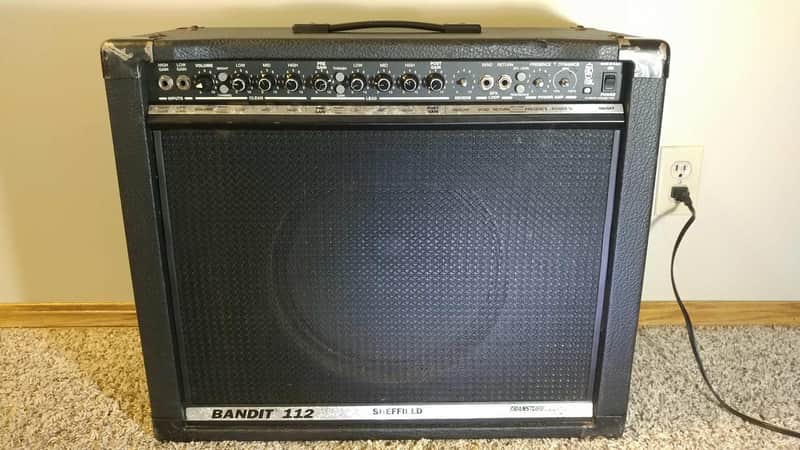 Peavey Bandit 112 "Silver Stripe" TransTube Sheffield 1995 black and silver image 1