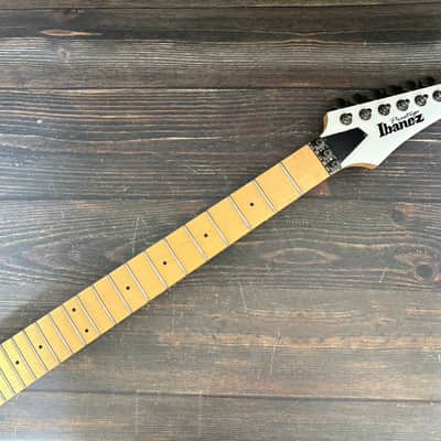 2016 Ibanez Prestige RG2570MZA Neck White Pearl Maple Fingerboard Made in Japan image 2