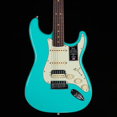 Fender American Ultra Luxe Vintage '60s Stratocaster HSS Rosewood Fingerboard Sea Foam Green (844) image 3