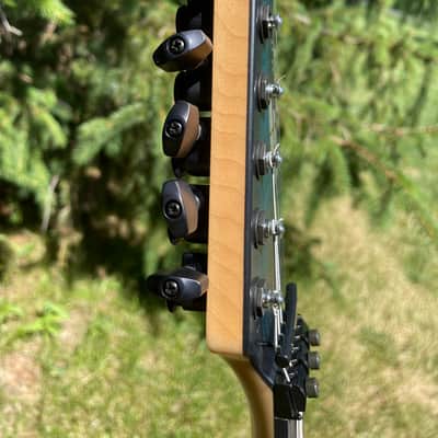 ESP USA M-II FR Black Aqua Burst Satin 2023 - OHSC- Excellent image 7
