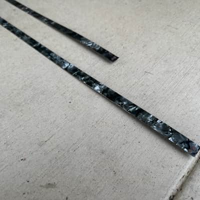 Rogers Bass Drum Hoop Inlay 1960 Black Diamond Pearl image 6