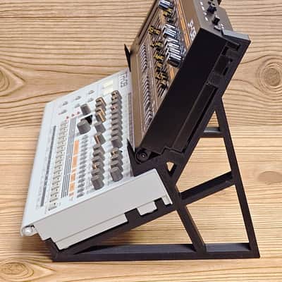 The Analog Source 2 Tier 3D Printed Desktop Mounting Stand For Roland Boutique Series TR-06 TR-08 TR-09 Drum Machine VP-03 Vocoder Synthesizer - USA Made image 4