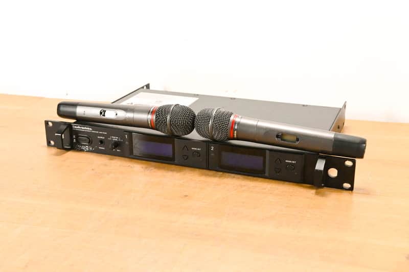 Audio-Technica AEW-R5200 Receiver w/ two AEW-T4100 Mics: 541