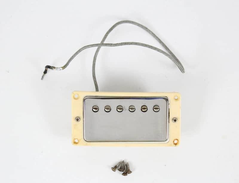 1985 Vintage Gibson Tim Shaw PAF Humbucker ~NECK~ Pickup Chrome