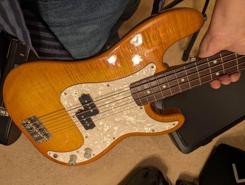 Fender P bass FOTO 1995-1996 - FOTO red image 1