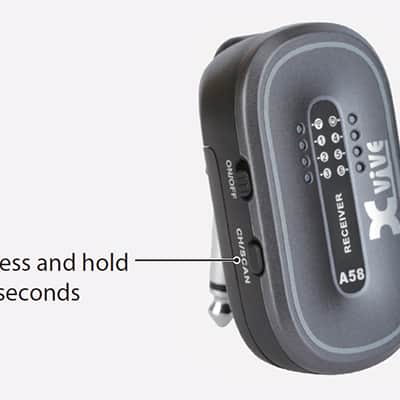 Xvive A58 Comlete Guitar Wireless System - Rosewood image 4