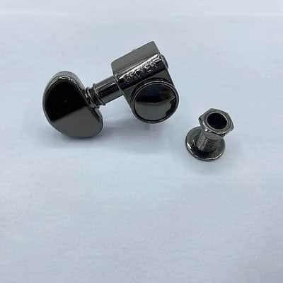 Grover 3x3 Black Nickel Guitar Tuning Pegs Machine Heads Keys image 5