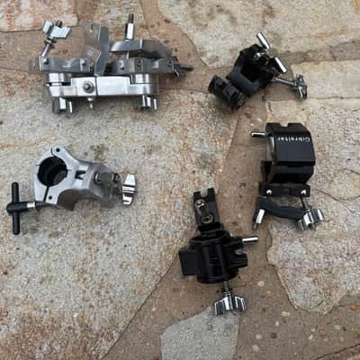 Gibraltar Drum Rack Clamps Package + pdp clamp image 1