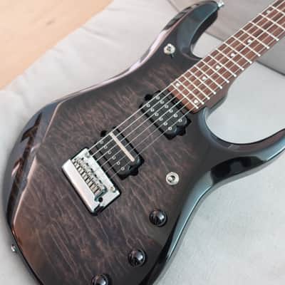 2015 Ernie Ball Music Man JP6 BFR – Quilt Maple Top – Rare All Rosewood Neck – Piezo – USA image 1
