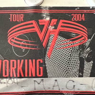 EVH Van Halen 2004 Guitar / Pass / Picks  - Signed by EVH and full band image 5