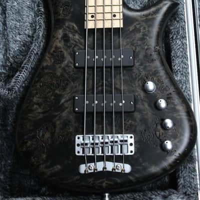 Warwick Fortress 5 LTD Poplar Burl Top 5-String (Nirvana Black OFC) image 3