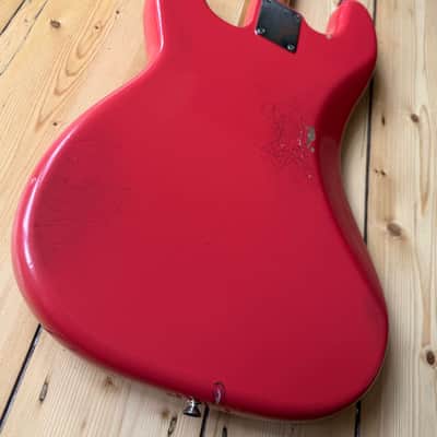 1963 Fender Precision Bass Guitar Fiesta Red image 14