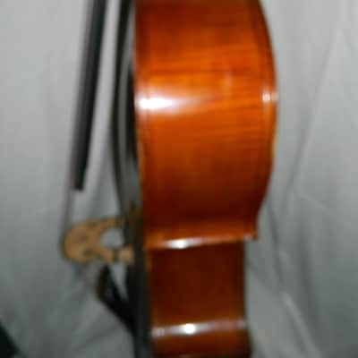 Tyrolean made String Bass circa 1900. Unique Cello shape image 15