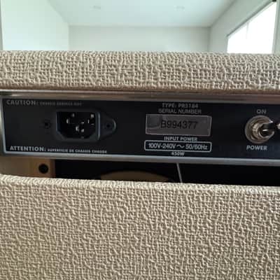 Fender Tone Master Twin Reverb Blonde 2x12 Combo w/ Footswitch, Cover + Manual image 9