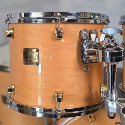 Used Yamaha Maple Custom Drum Set Natural Gloss w/Gold Hardware MIJ - Very Good image 4