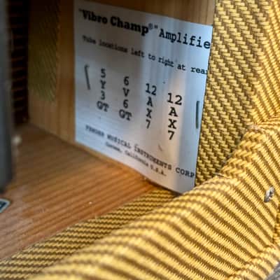 Fender EC Vibro-Champ Eric Clapton Signature 5-Watt 1x8" Guitar Combo 2012 - 2015 - Tweed image 9