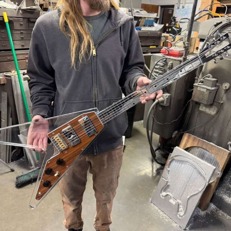 Electrical Guitar Company Series 3 Custom acrylic with aluminum neck 2020 - Polished