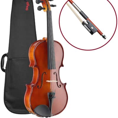 Stagg Model VN-1/8 - 1/8 Size Solid Maple Violin with case, bow and accessories image 1