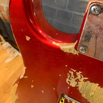 Fender Stratocaster Custom Shop Relic Body 1969 Candy Apple Red True Temperament Neck image 15