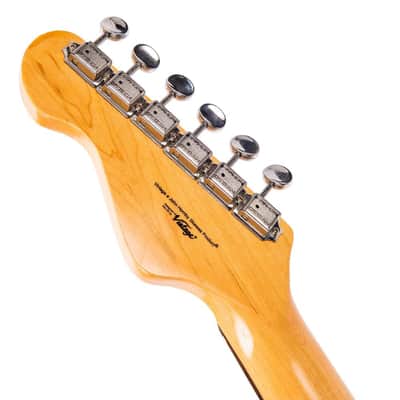 Vintage V6 ReIssued Electric Guitar ~ Laguna Blue image 9
