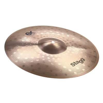 Stagg B8 Bronze Cymbal Set - 14" Hi-Hat, 16" Crash, 20" Ride & Bag - EXK-SET image 4