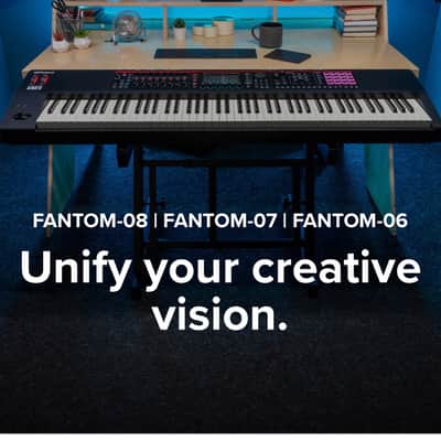 Roland FANTOM-08 88-Key Workstation Keyboard 2022 - Present - Black image 2