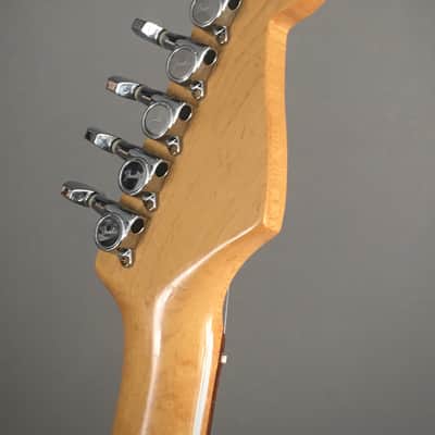 LEFTY! Vintage Fender ‘62 Reissue ST-62L Heavy Relic Custom Blonde Nitro Over Sunburst Strat 1989 7.3 Lb HSC image 6