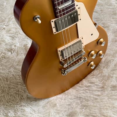 Gibson Les Paul Tribute Gold Top Electric Guitar image 12