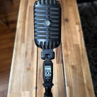 Shure Limited Edition Super 55-BLK Pitch Black Deluxe "Elvis" Mic 2017 - Matte Black image 2