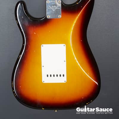 Fender Custom Shop 1967 Stratocaster Relic Faded 3 Tone Sunburst 2019 Used (Cod.1521UG) image 13