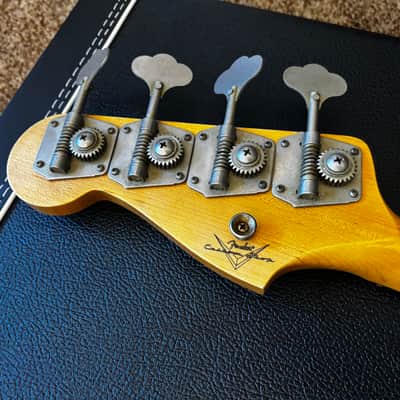 Fender Custom Shop Time Machine Journeyman 1965 Jazz Bass, Faded Dakota Red Rosewood image 7