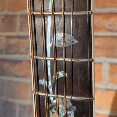 Antonio Tsai Dreadnought Acoustic Natural STUNNING Rose & Hummingbird Inlays image 3