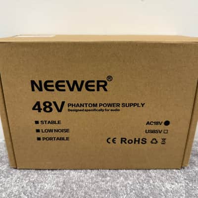 Neewer NW-100 - 48v Phantom Power Supply - Audio Equipment - 48v Power, XLR Inputs - Open Box w/ Original Box & Power Supply image 17