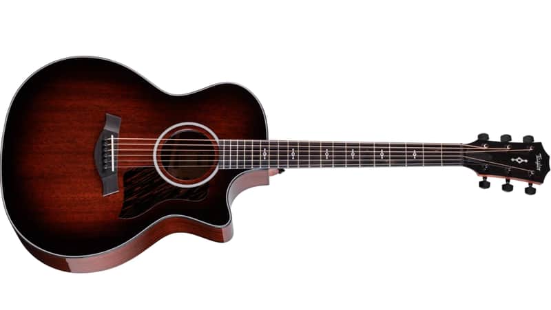 Taylor 324ce Next Generation Acoustic-Electric Guitar Tropical Mahogany Top Shaded Edgeburst image 1