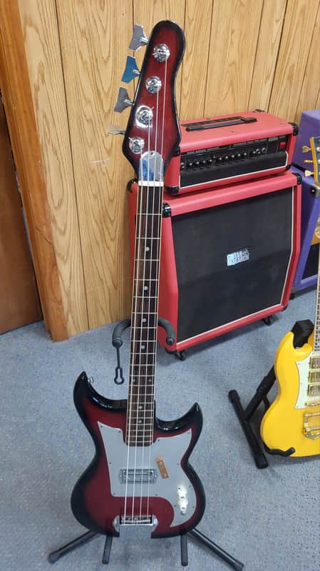 1965 Teisco Kimberly bass Kimberly 1965 - Sunburst image 1