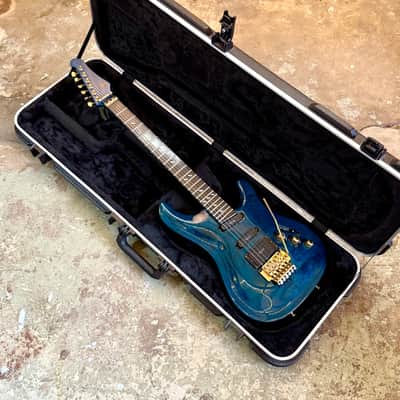 【美品】Vestax ベスタクス 風安亭 Vestax GV II Superstrato 1990's - Ocean trans blue original