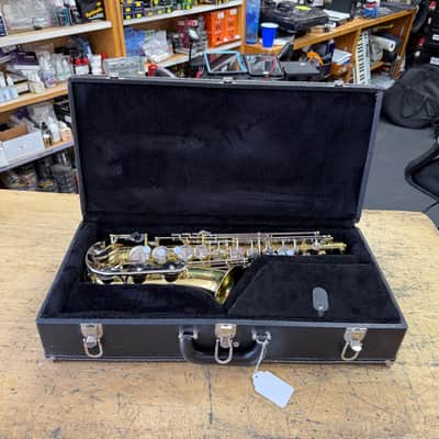 Used Yamaha YAS-23 Alto Sax Saxophone with Case Mouthpiece Neck Strap Just Serviced image 1