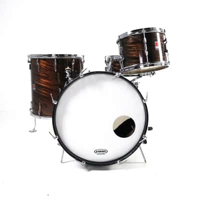 Premier Mahogany Duroplastic Kit with Royal Ace Snare 20,12,16,14 1960s image 1